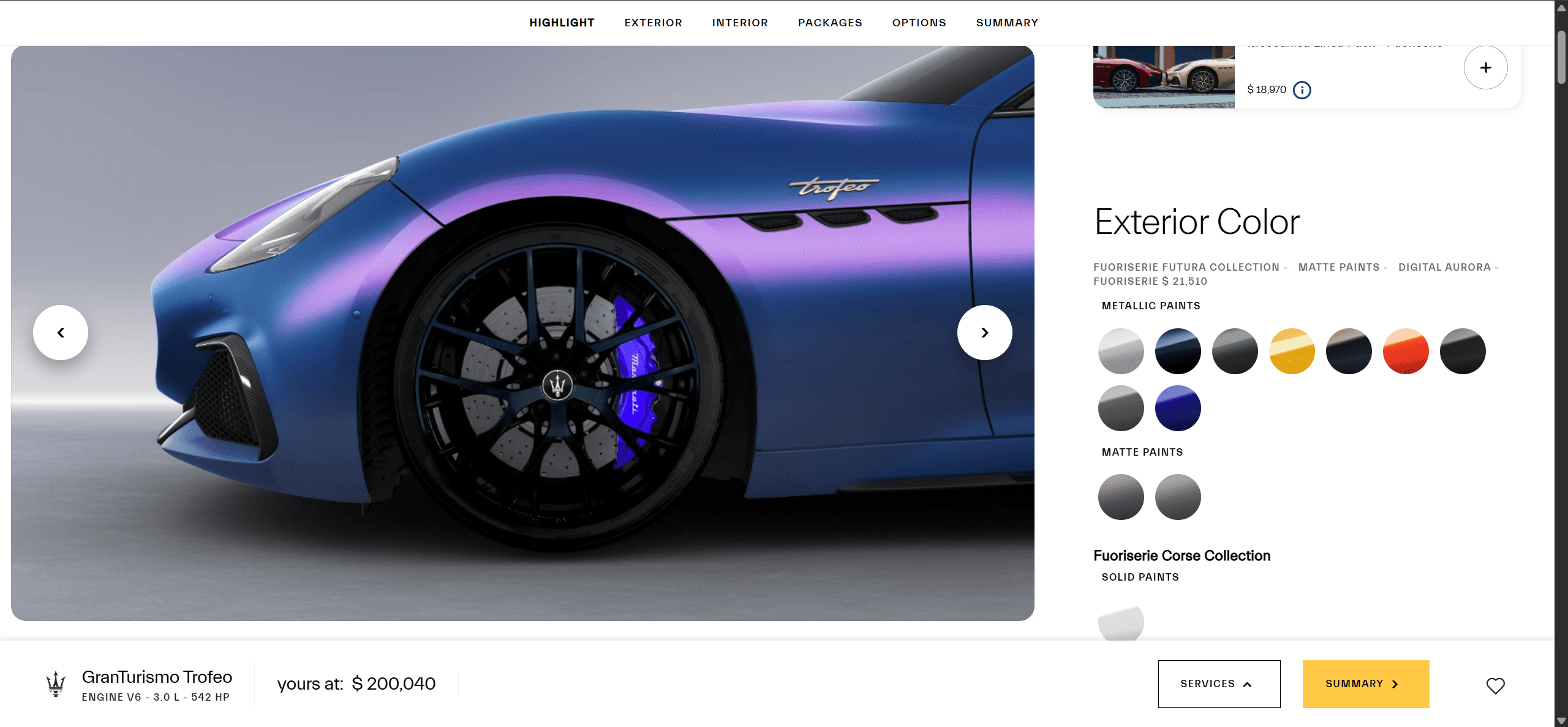 Build Your Maserati 2D Configurator thumbnail 2