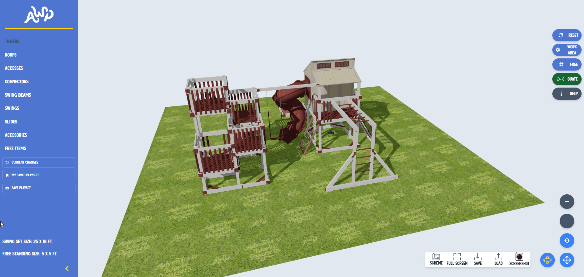 Adventure World Playset 3D Design Software screenshot 1