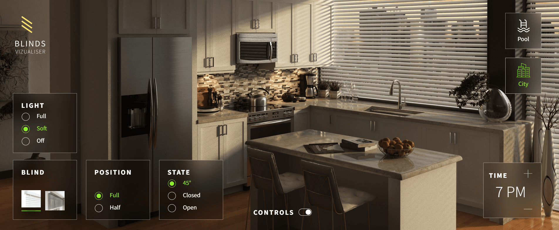 Blinds Demo 2D Product Configurator