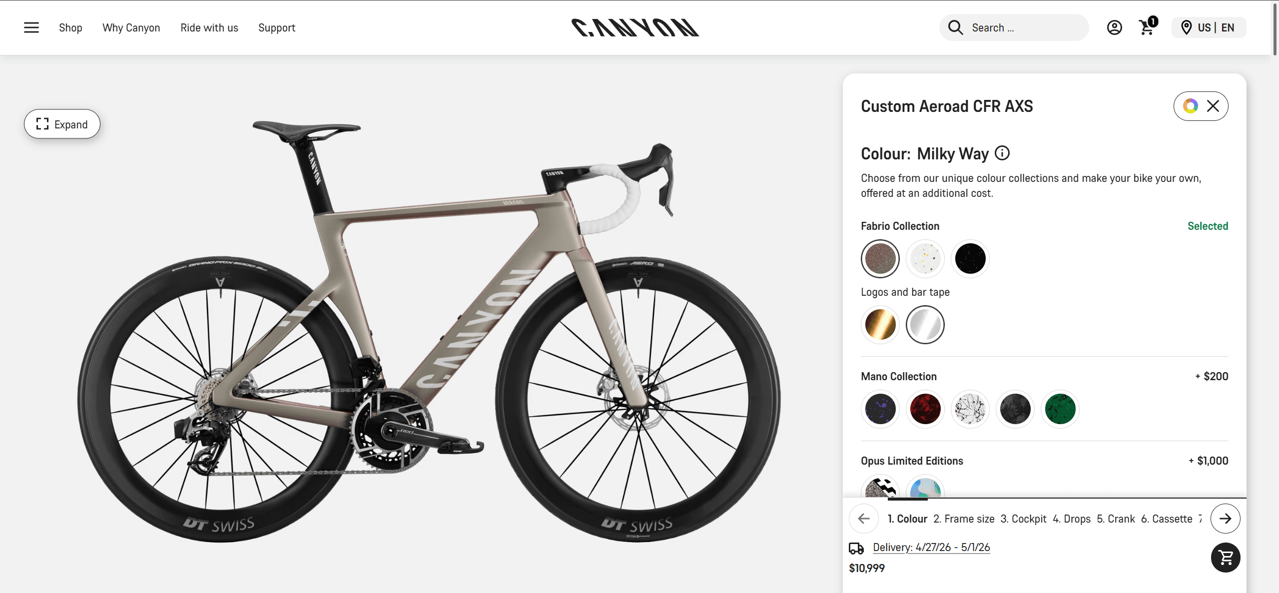 Canyon MyCanyon Bike Customizer screenshot 1
