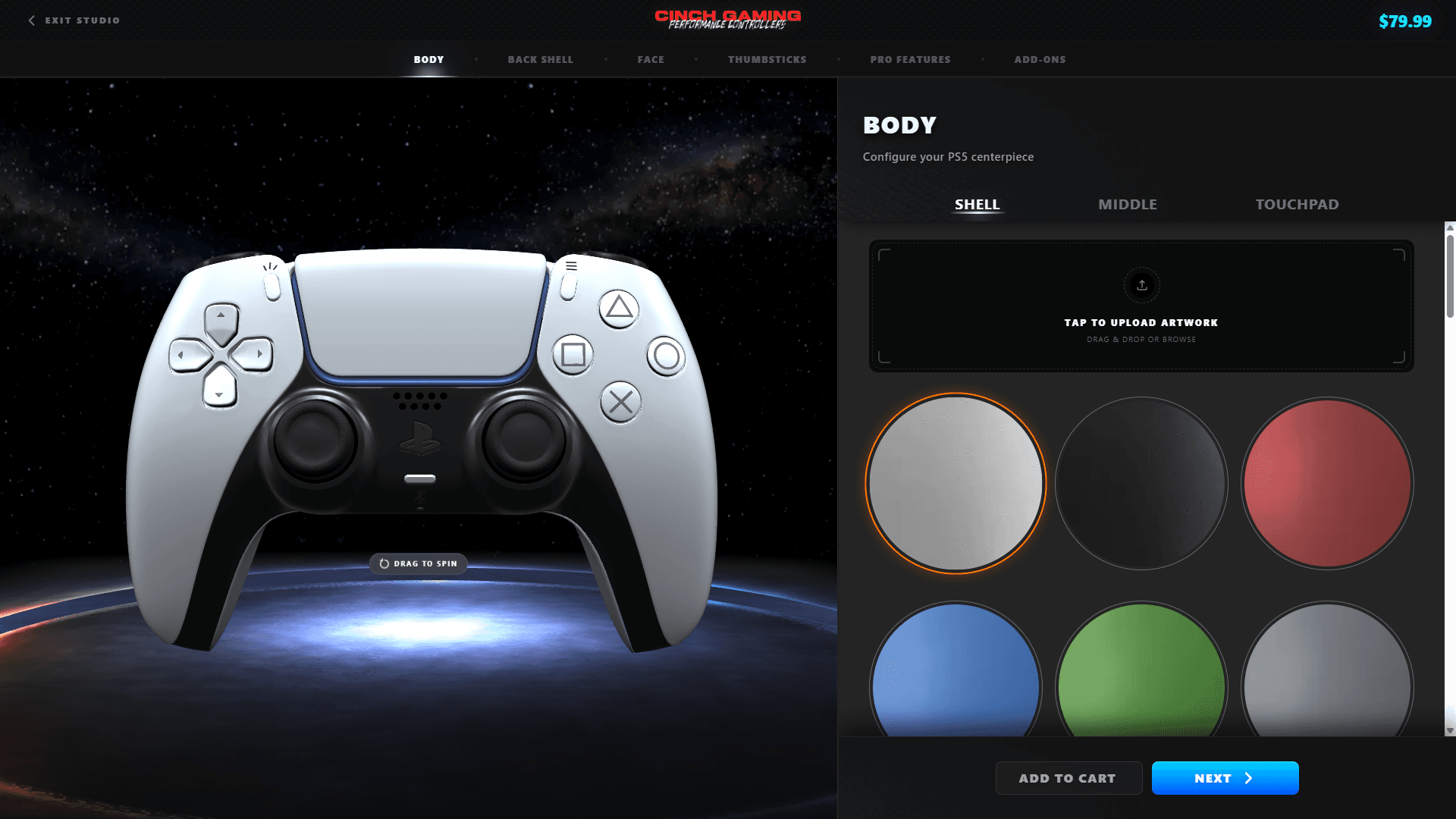 Cinch Gaming Controller Customizer