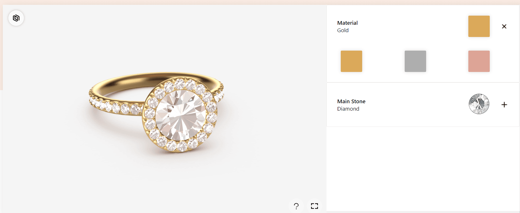 Demo Engagement Ring 3D Configurator