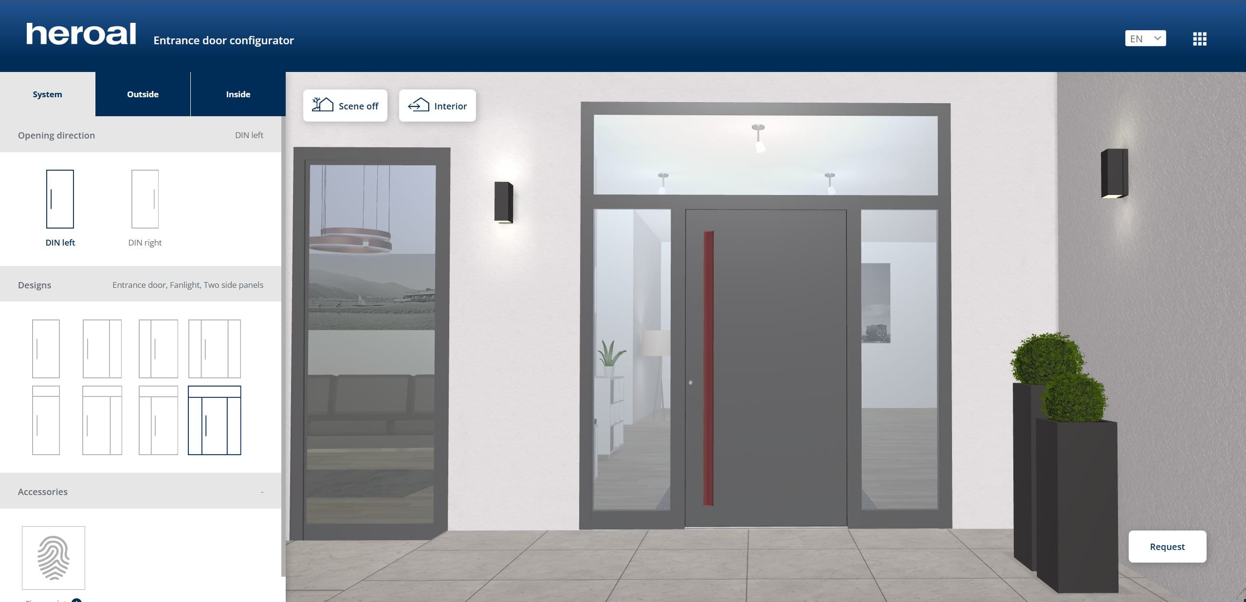 Heroal Entrance door configurator