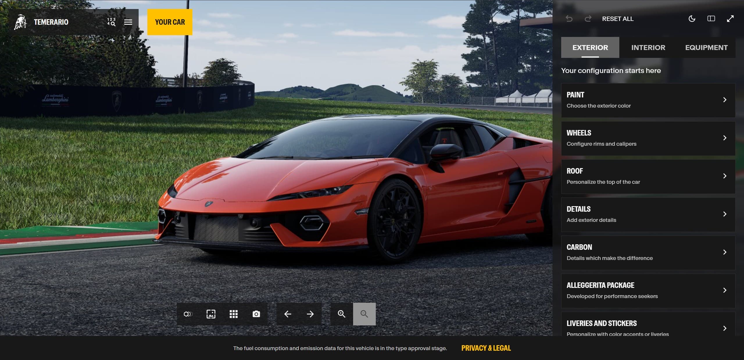 Lamborghini Ad Personam Configurator screenshot 3