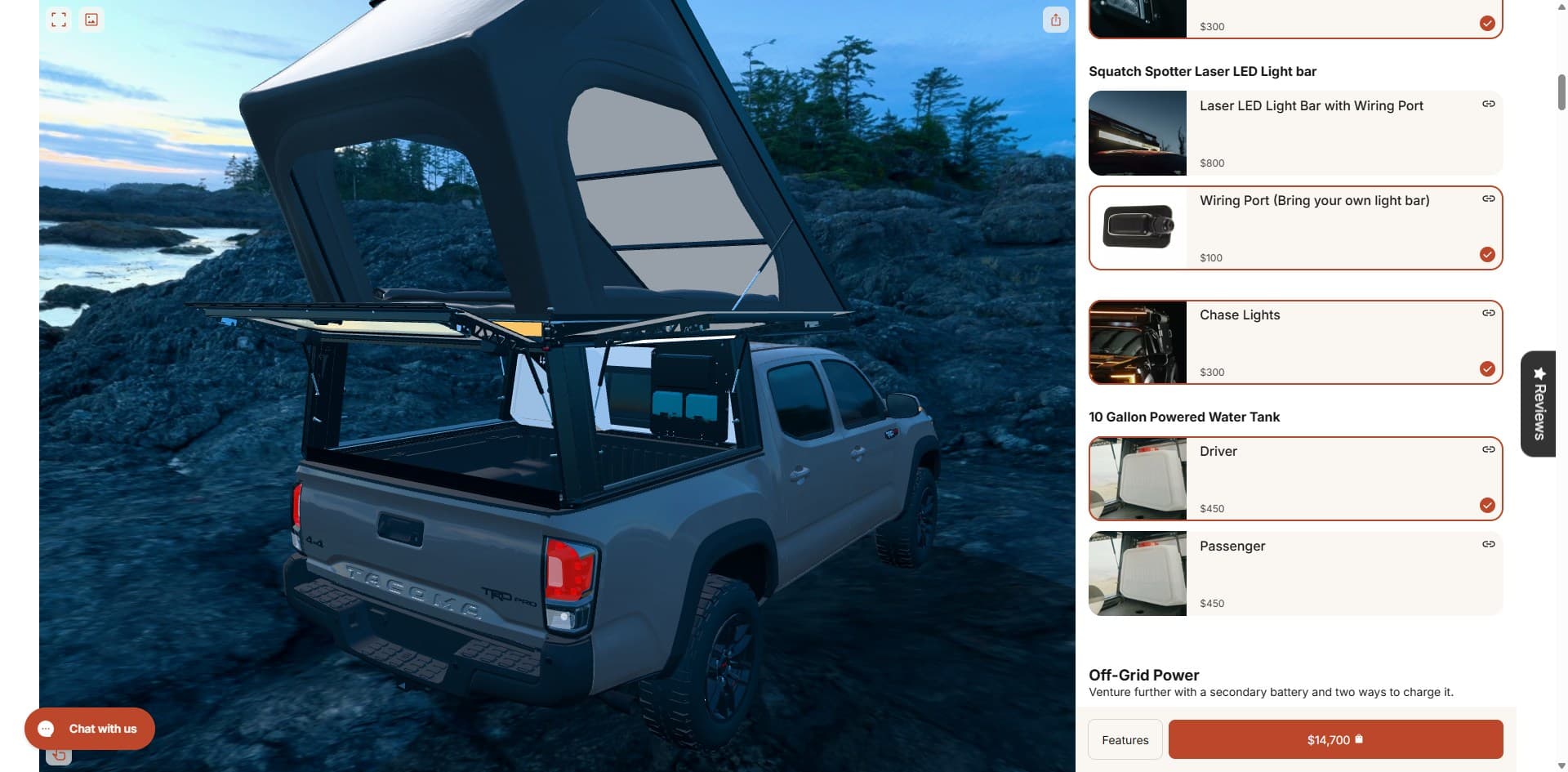 Lone Peak Truck Camper Bed 3D Configurator