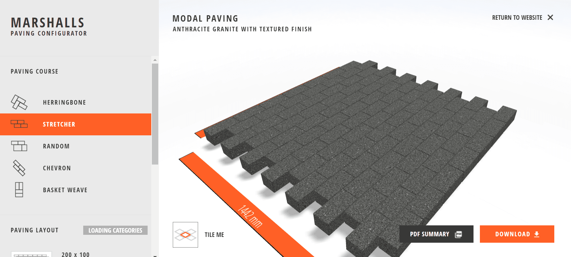 Marshalls Paving 3D Configurator