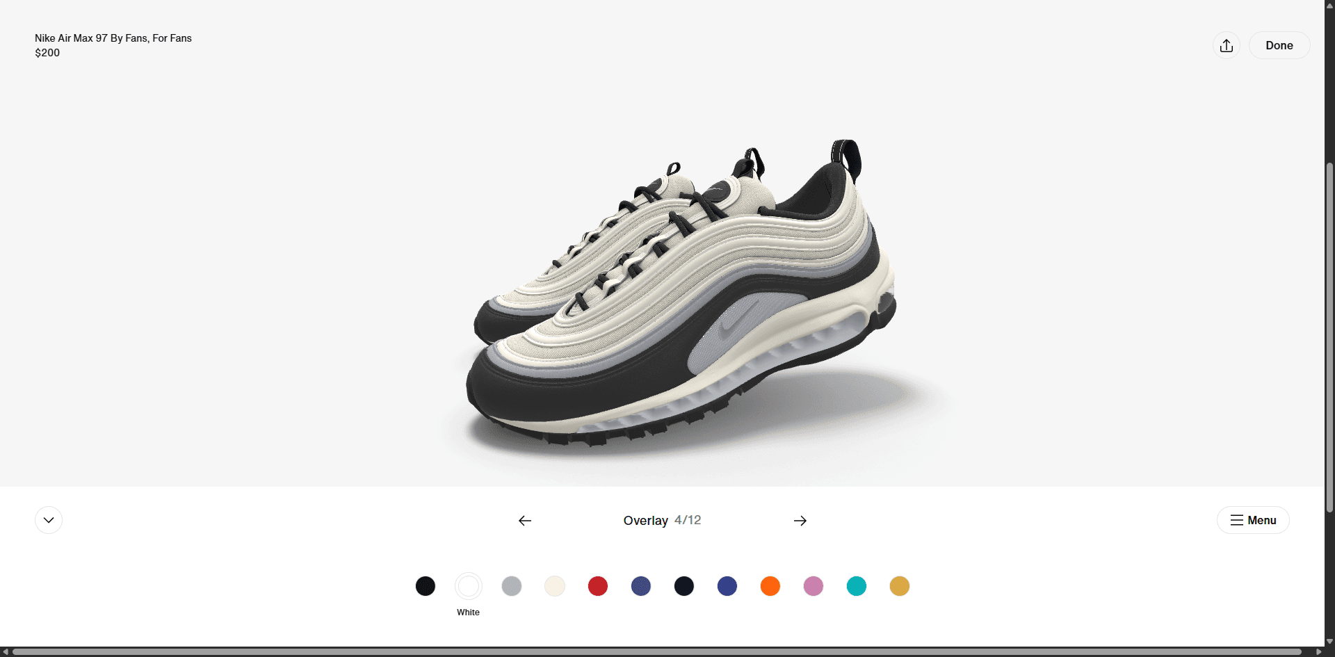 Nike By You 3D Shoes Configurators