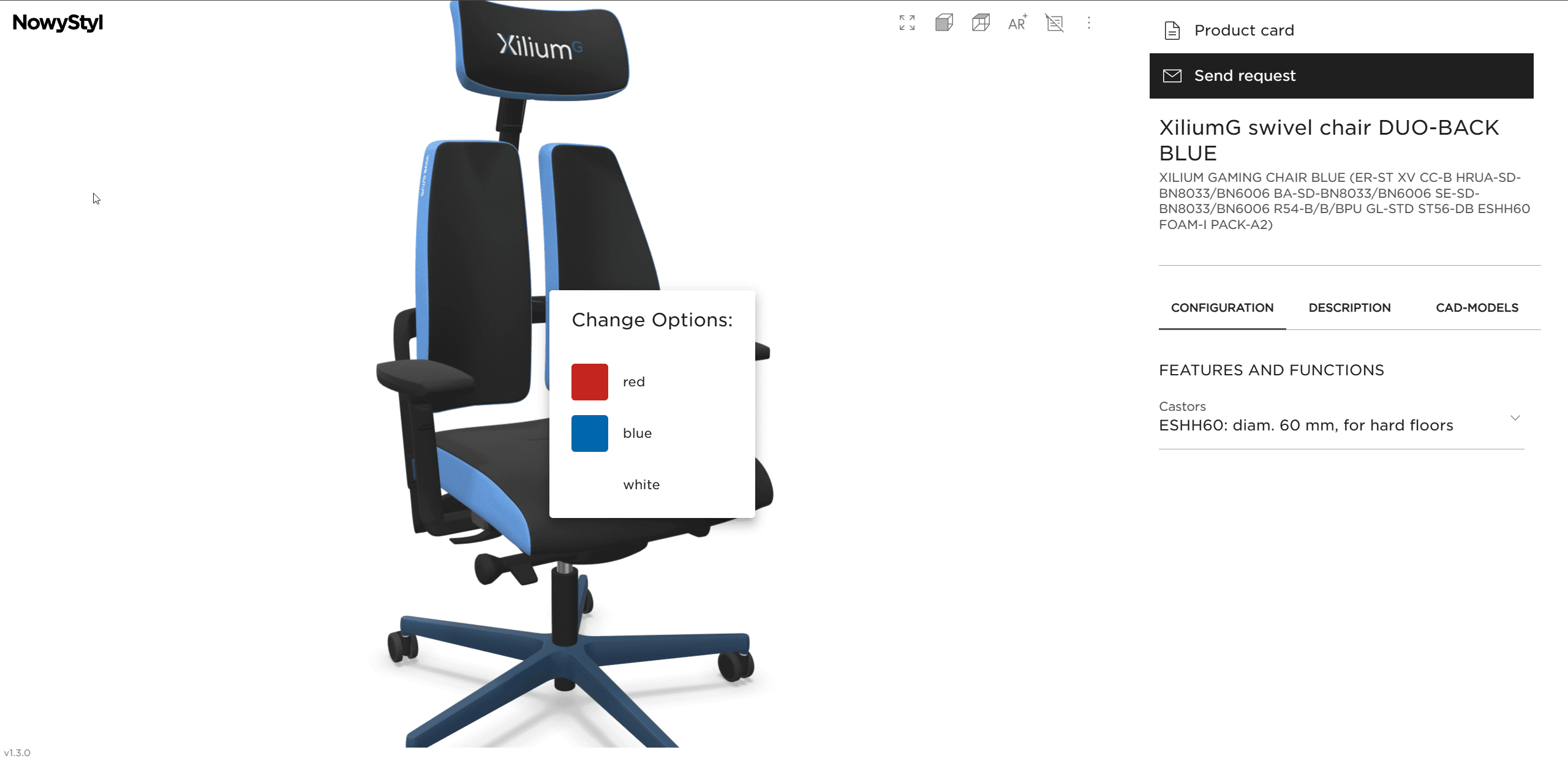 NowyStyl 3D eCommerce Website