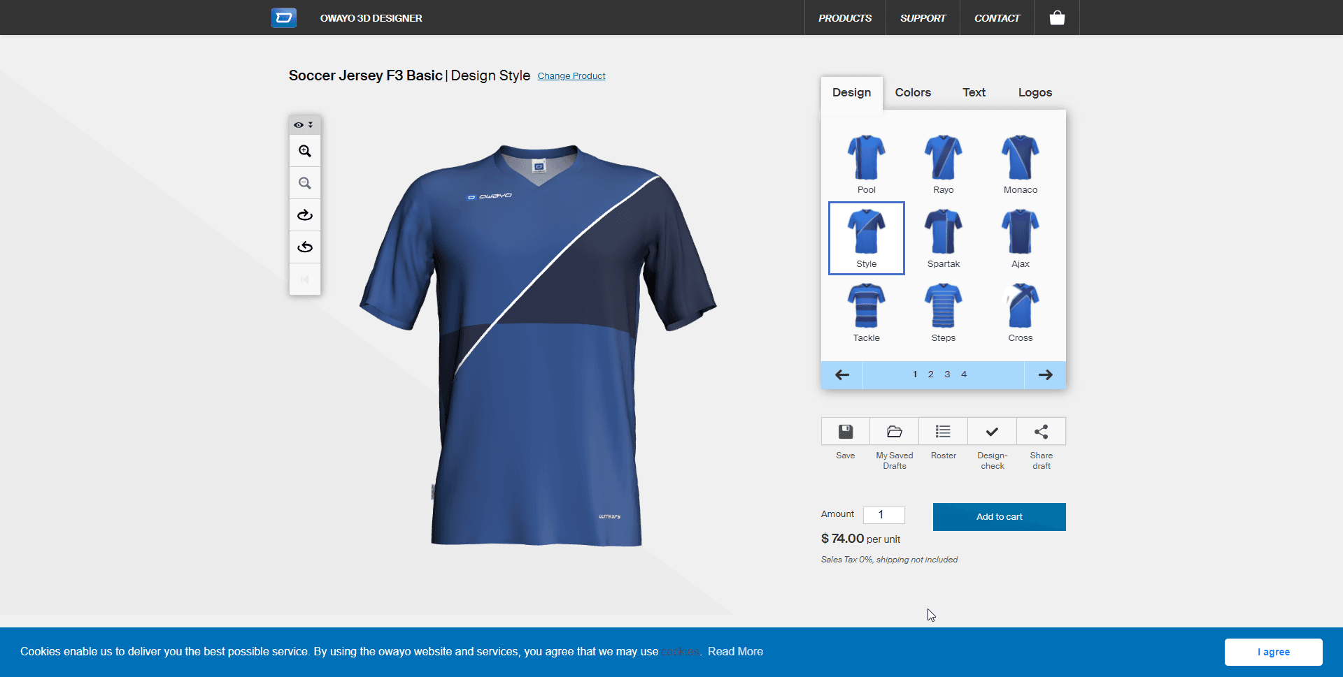 Owayo Apparel 3D Configurator