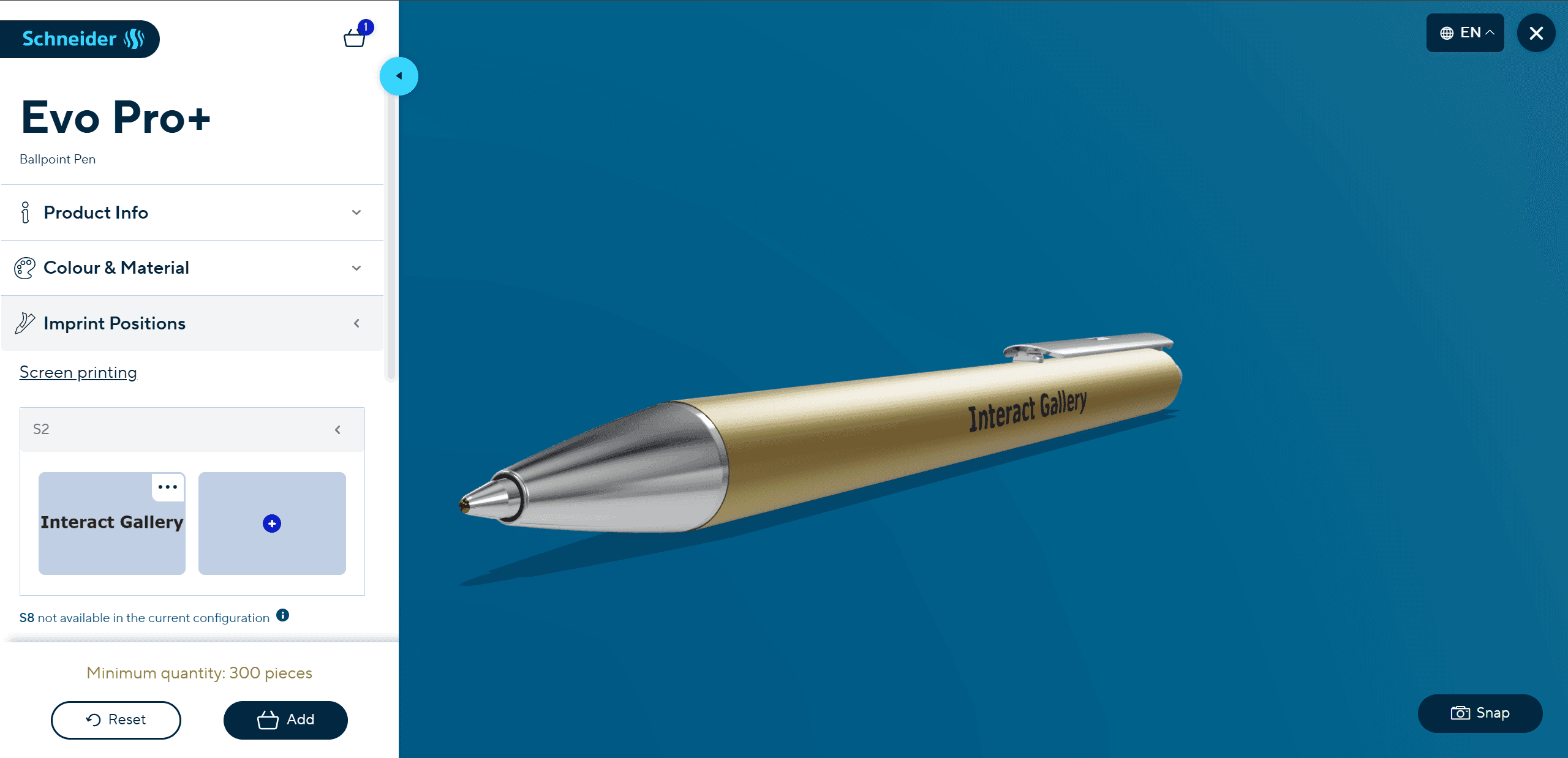 Schneider Pen 3D Configurator