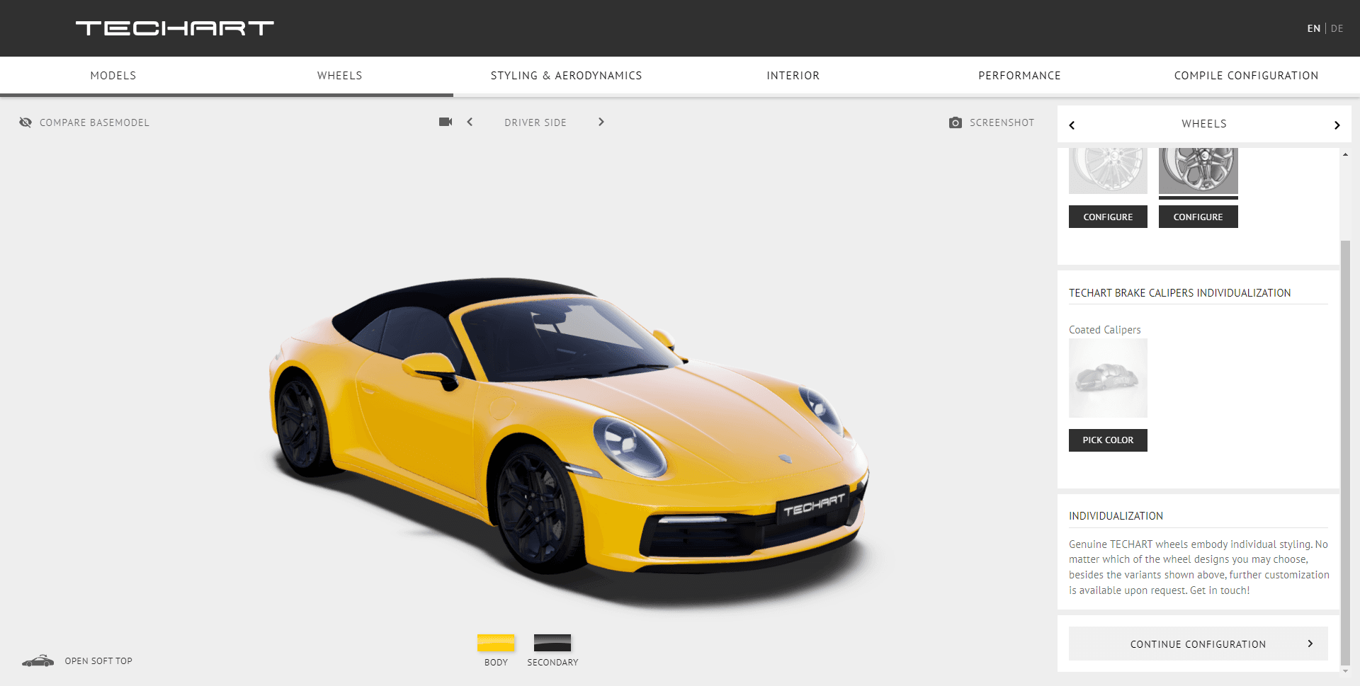 Techart Porsche 3D Configurator